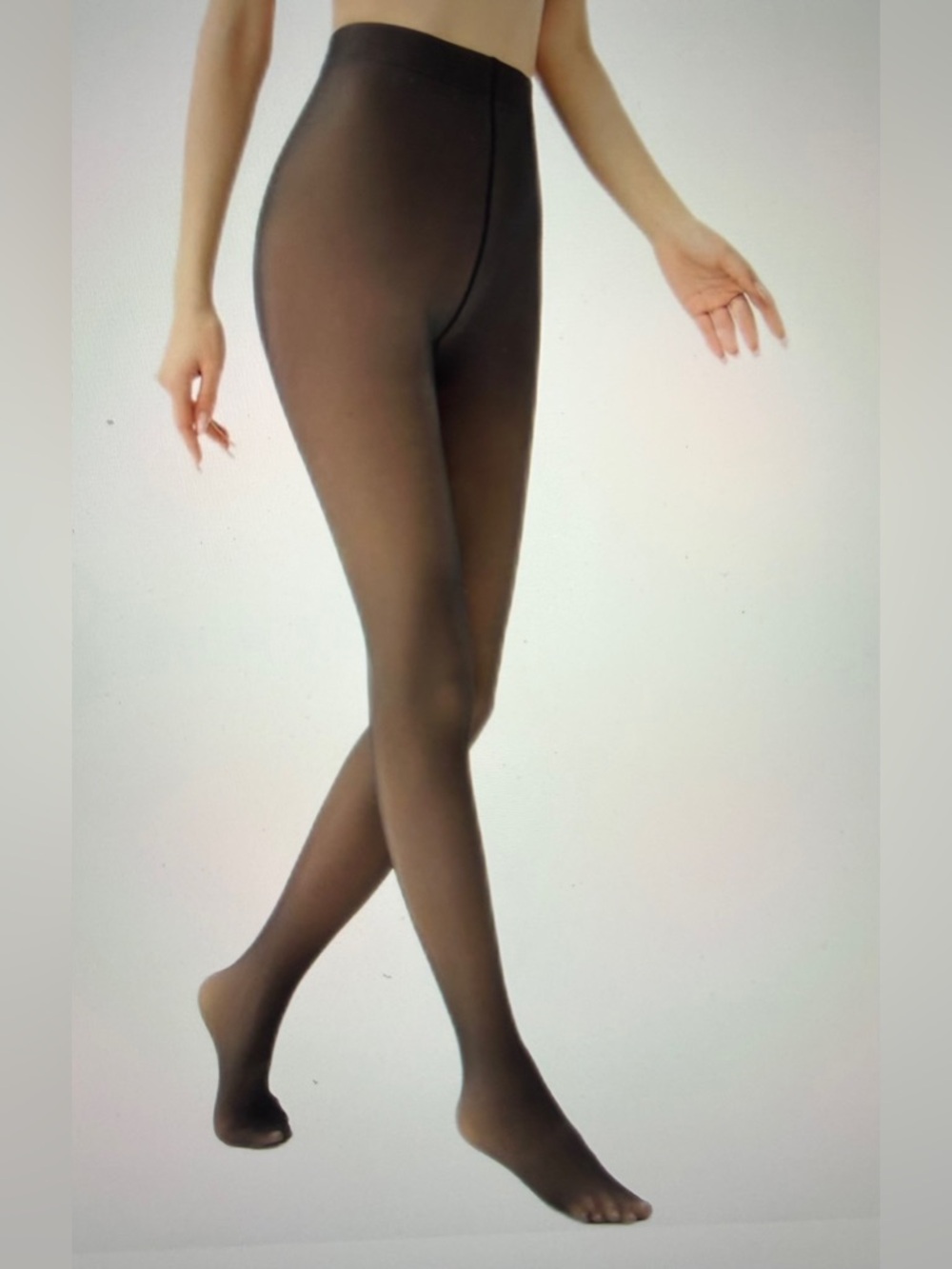 Fleece Lined Tights Warm Translucent Leggings, Tights Thermal Pantyhose